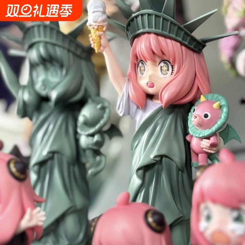 间谍过家家自由女神像阿尼亚手办模型动漫可爱美少女潮玩cos摆件