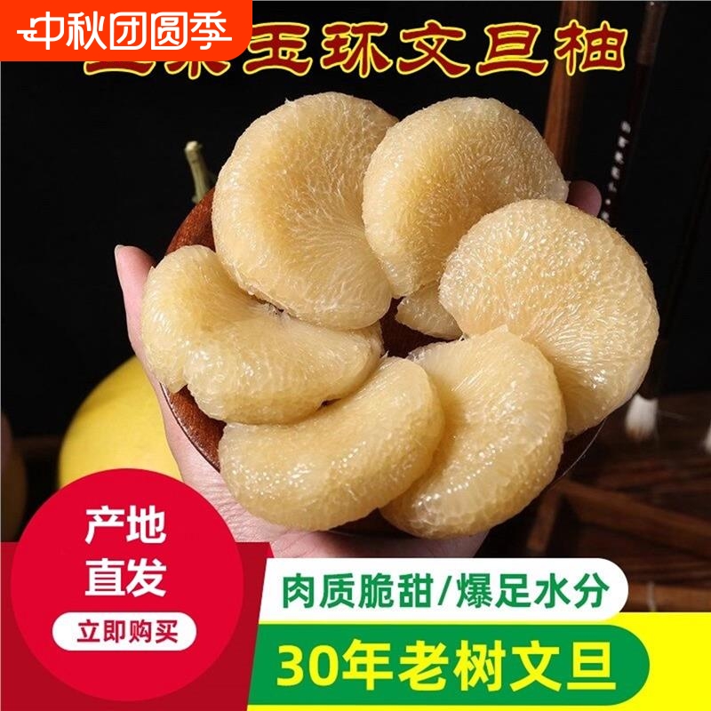 玉环文旦柚子 台州楚门当季新鲜孕妇水果白心非红心蜜柚40斤现摘