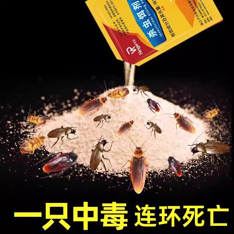 灭蟑螂药家用一窝全窝厨房端非无毒强力灭蟑神器专用杀虫剂粉杀蟑