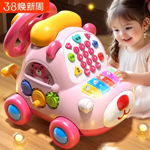 婴儿童玩具仿真电话机幼儿宝宝音乐方向盘益智早教1一3男女孩手机