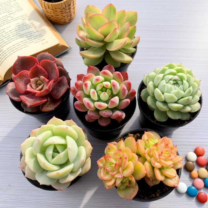 多肉植物组合带盆带土新手组合肉肉套餐绿植桃蛋玉露盆栽懒人好养