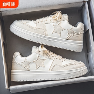 透气运动板鞋 韩版 潮流百搭鞋 男鞋 防滑休闲潮鞋 2025新款 子男款 春季