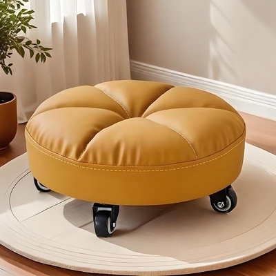 万向轮小凳子家用滑轮矮凳儿童宝宝滑滑凳带轮多功能擦地沙发圆凳