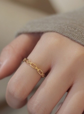 【洗手免摘】钛钢素圈戒指女轻奢高级感2025新款爆款小众设计指环