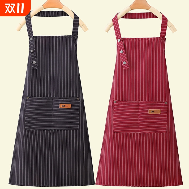 2025年新款围裙女家用厨房餐饮专用工作服定网红做饭防水时尚围腰