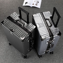 行李箱女拉杆箱子男结实耐用铝框皮箱学生旅行箱密码 箱大容量可坐