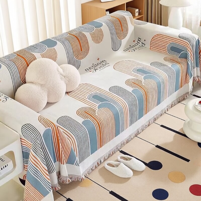沙发套罩沙发盖布巾四季通用轻奢防滑毯2025新款客厅简约直排高级