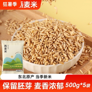 东北燕麦米5斤新米燕麦仁糙米胚芽米燕麦粒五谷杂粮粗粮谷物煮粥