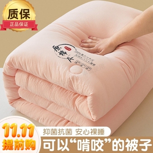 被子棉被被芯2024新款 通用宿舍褥子春秋被 加厚大豆纤维空调被四季