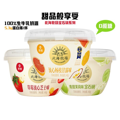 北海牧场宝石碗系列酸奶组合套装