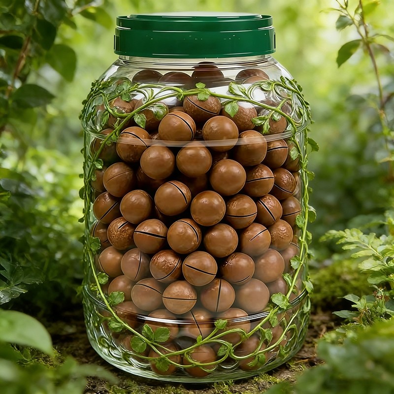 新货夏威夷果坚果批发罐装年货零食500g整箱散装称斤袋装奶香果仁