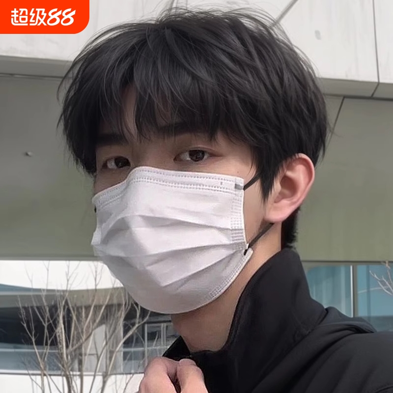 短发自然黑男士假发|千人加购