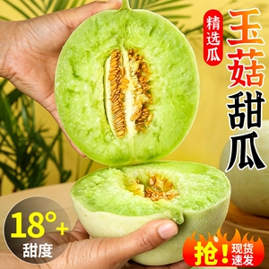 正宗玉菇甜瓜新鲜水果冰激凌应当季现摘现发软糯多汁鲜运整箱包邮
