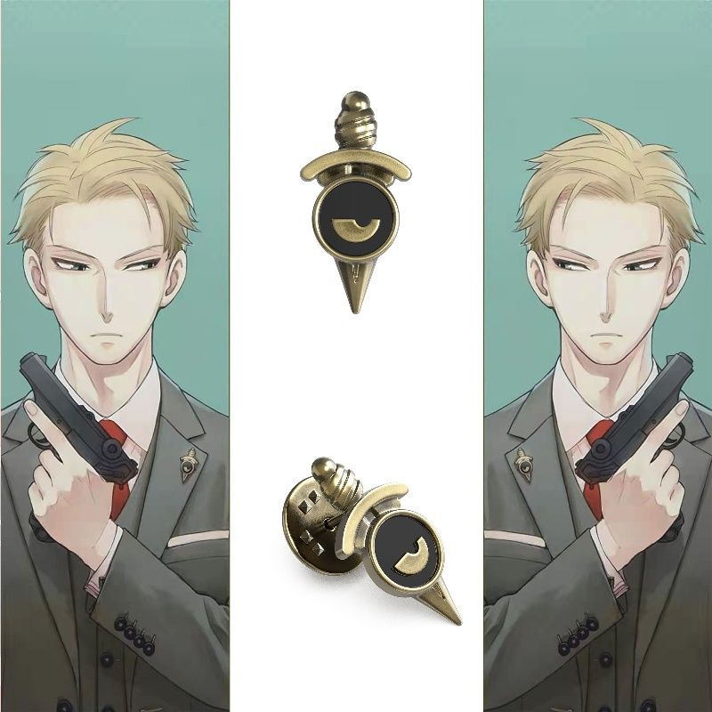 间谍过家家劳埃德·福杰 徽章胸针原创设计轻奢ins时尚精致百搭