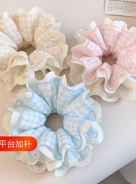 大肠发圈粉色蕾丝|超5000次加购