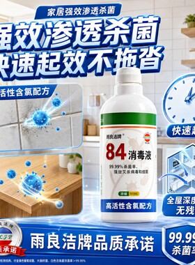 家用杀菌抑菌地板去渍84消毒液