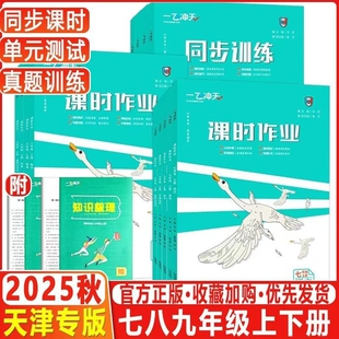 2026一飞冲天课时作业七年级八年级九年级上册人教版外研版数学物理语文英语历史道德与法治同步训练初中教材课时练专项训练专版