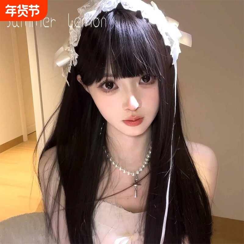 日系蕾丝蝴蝶结发带法式复古lolita甜美百搭头饰氛围感拍照配饰