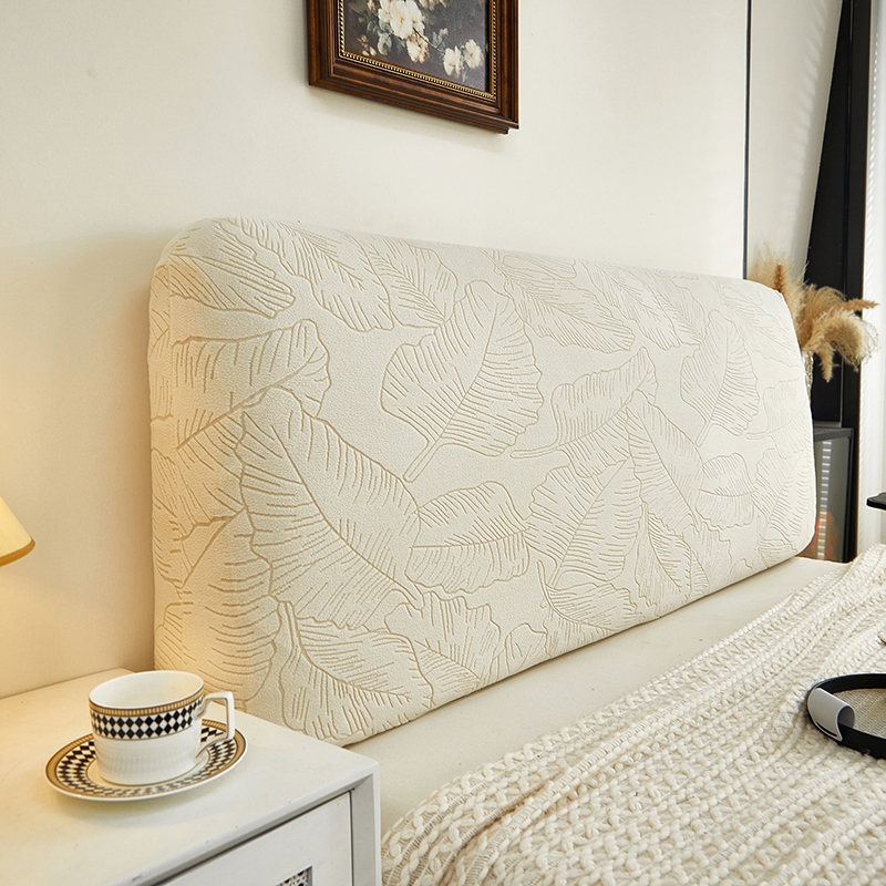 高级感床头套罩2025新款全包床头软包靠背套防猫抓轻奢保护罩奶油