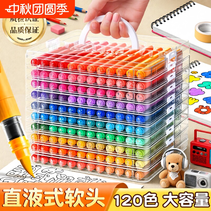 丙烯软头直液马克笔|超1万次加购图片