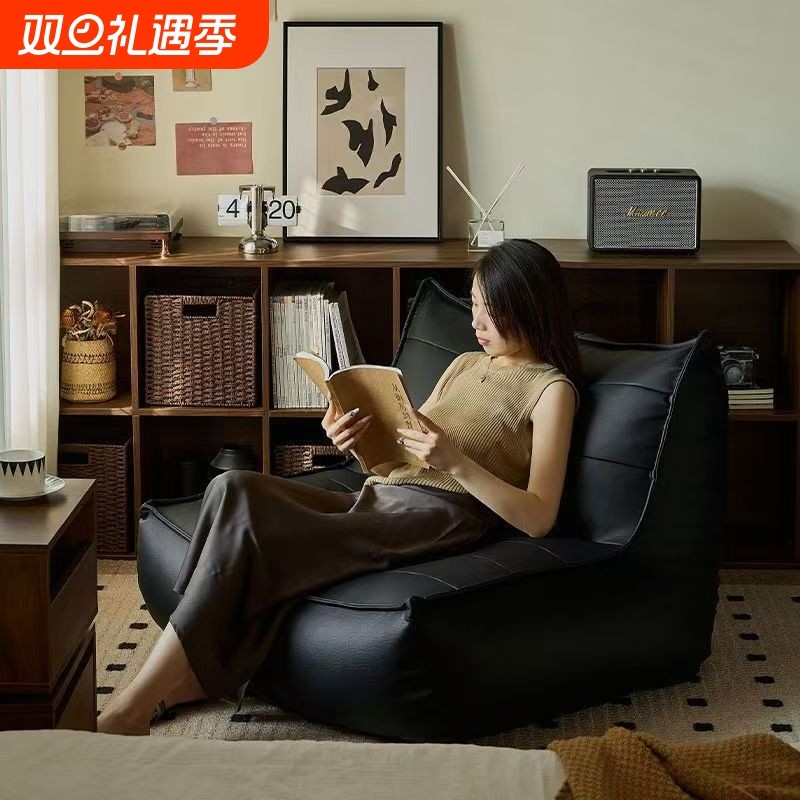 懒人沙发单人榻榻米卧室阳台小沙发可躺可睡网红毛毛虫豆袋沙发椅