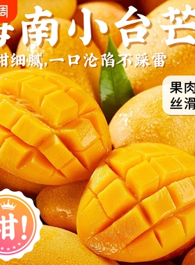 海南小台农芒果10斤新鲜现摘小台芒应当季热带水果特产包邮5香蕉