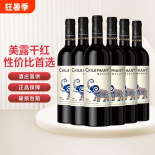 智利进口智象美露热红酒 梅洛干红葡萄酒750ml官方正品送礼赠微醺