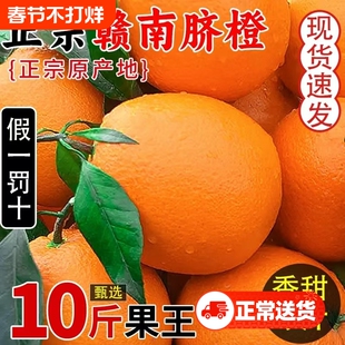 时令新鲜橙子江西赣南脐橙新鲜水果当季整箱正宗榨汁果冻橙冰糖甜