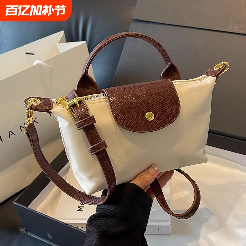 CEUTOKVIEN包包女经典时尚百搭尼龙饺子包小众轻奢单肩斜挎元宝包