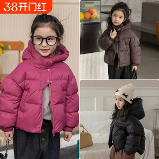 2025新款儿童棉服女款加厚中大童保暖外套男童女童冬季短款冬装