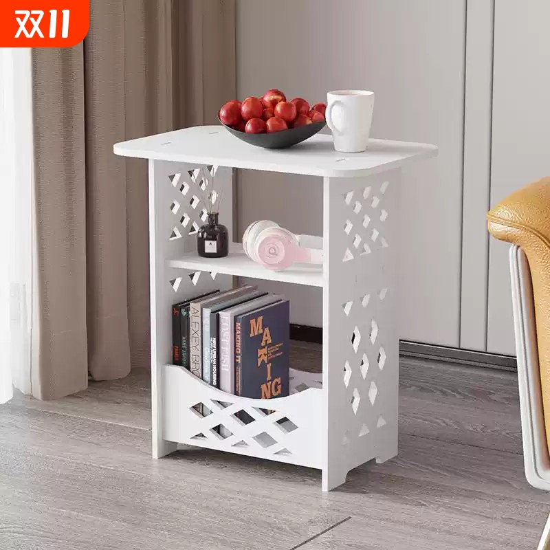现代简约床头柜卧室储物柜客厅茶几小户型沙发边几简易迷你置物架
