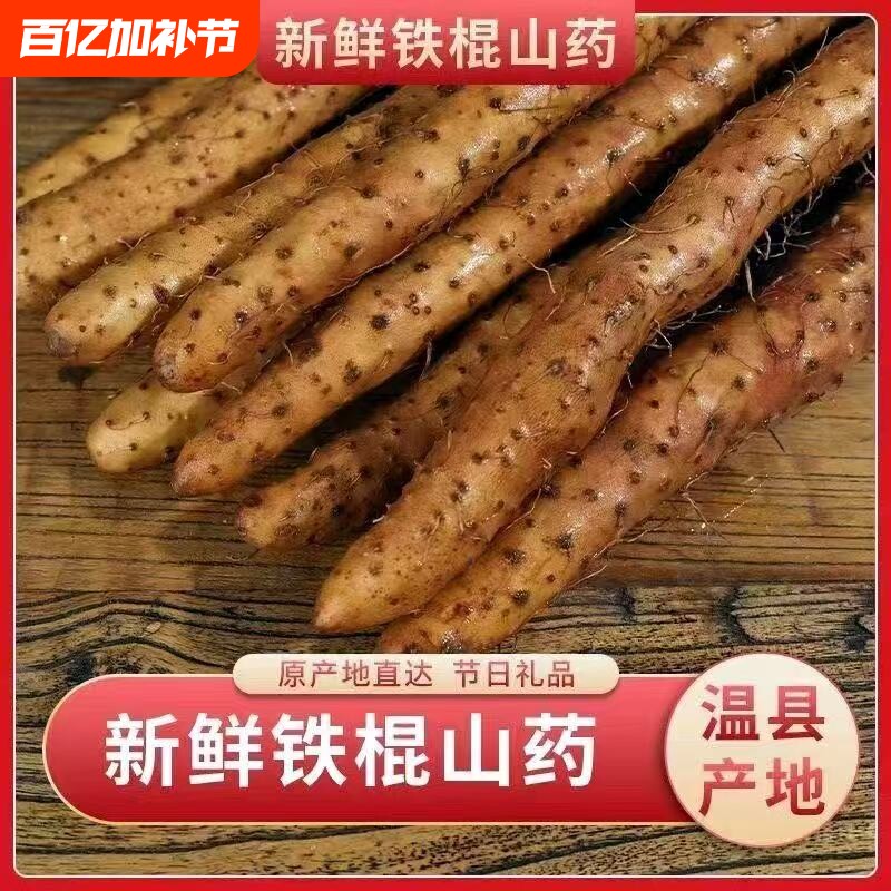 正宗河南特产焦作温县铁棍山药淮山药新鲜蔬菜精挑有药性的怀山药