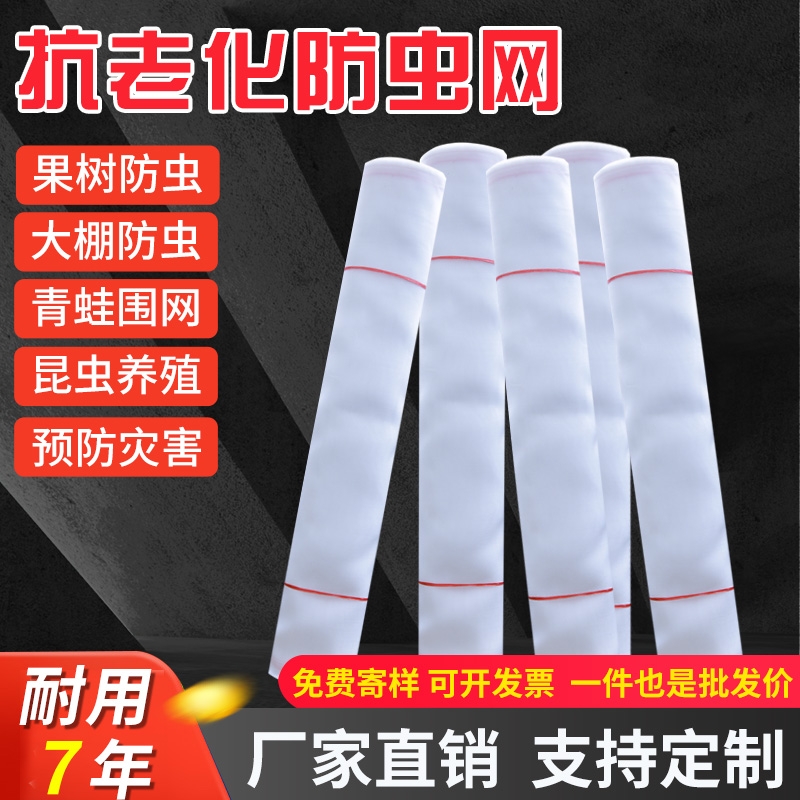大棚防虫网农用养殖网种蔬菜网果树果园专用防鸟尼龙网罩纱网加密