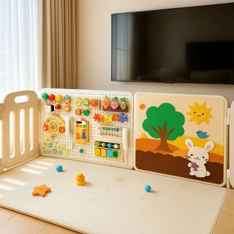 围栏毛毡板宝宝玩具水果切切乐