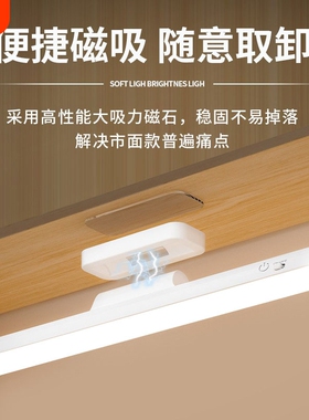 台灯宿舍学习护眼灯LED磁吸床头灯可充电酷毙灯桌面照明插电旋转