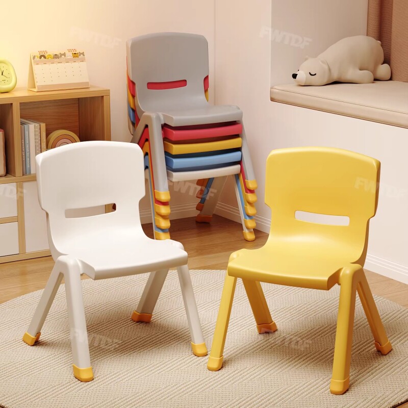 塑料椅子宝宝家用小凳子幼儿园专用桌椅婴儿加厚板凳儿童靠背椅子
