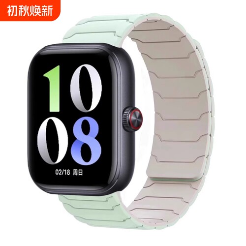 适用vivowatchGT手表表带新款iqoowatch5夏天运动vivowatch3透气智能配件铠甲高级感时尚小众腕带ins风男女生
