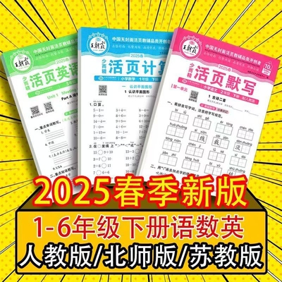 王朝霞小学活页默写活页计算