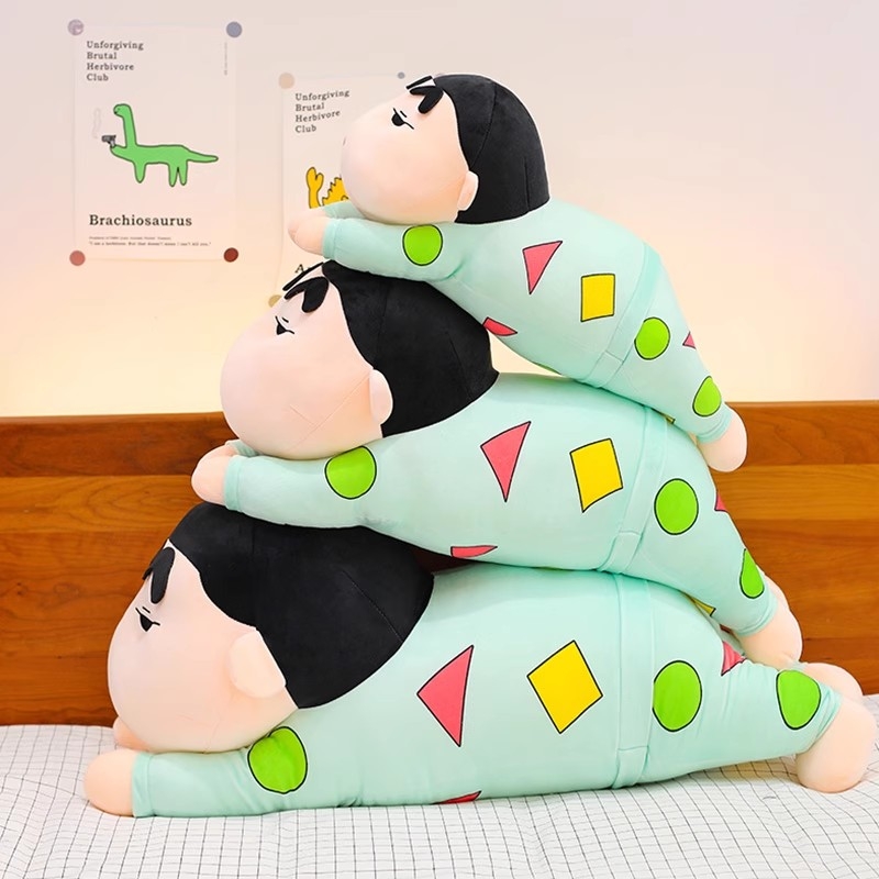 蜡笔小新玩偶趴款睡衣款抱枕毛绒玩具布娃娃公仔送男孩子生日礼物