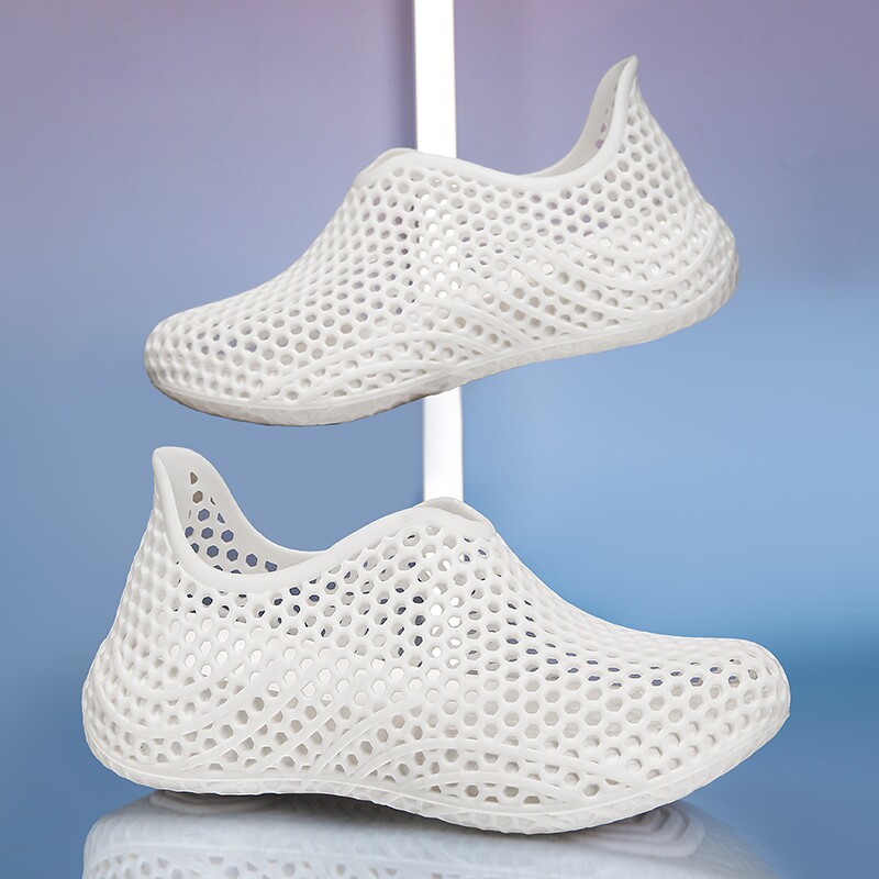 3D科技洞洞鞋男时尚休闲男女鞋透气沙滩户外运动凉鞋防滑镂空耐磨