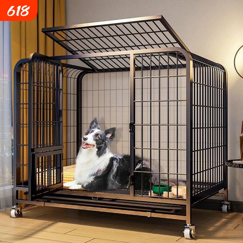 狗笼子大型犬家用狗窝狗笼中型犬带厕所猫咪别墅狗别墅室内铁笼子