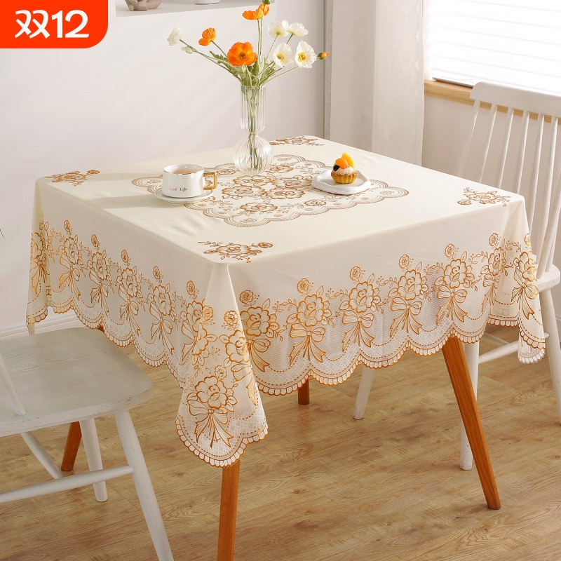 防水防烫防油防滑方桌桌布正方形