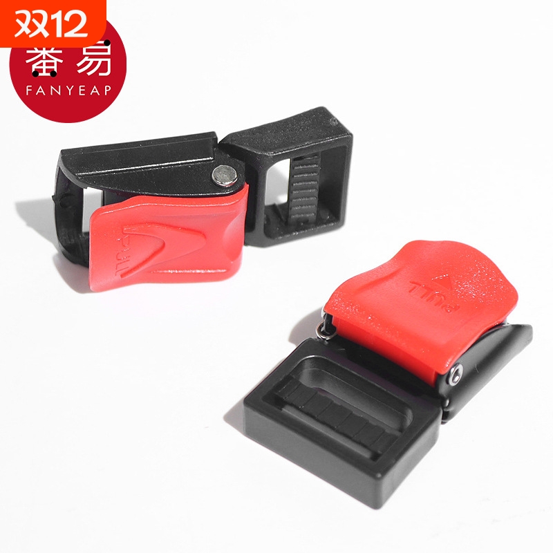 头盔卡扣A1pf0-安全帽下巴扣电动摩托车头盔卡扣三节扣四节扣