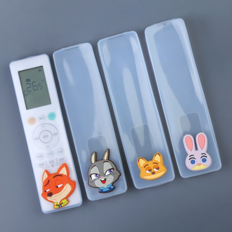 适用美的空调遥控器套全包硅胶防尘罩卡通防摔保护套透明高清套子