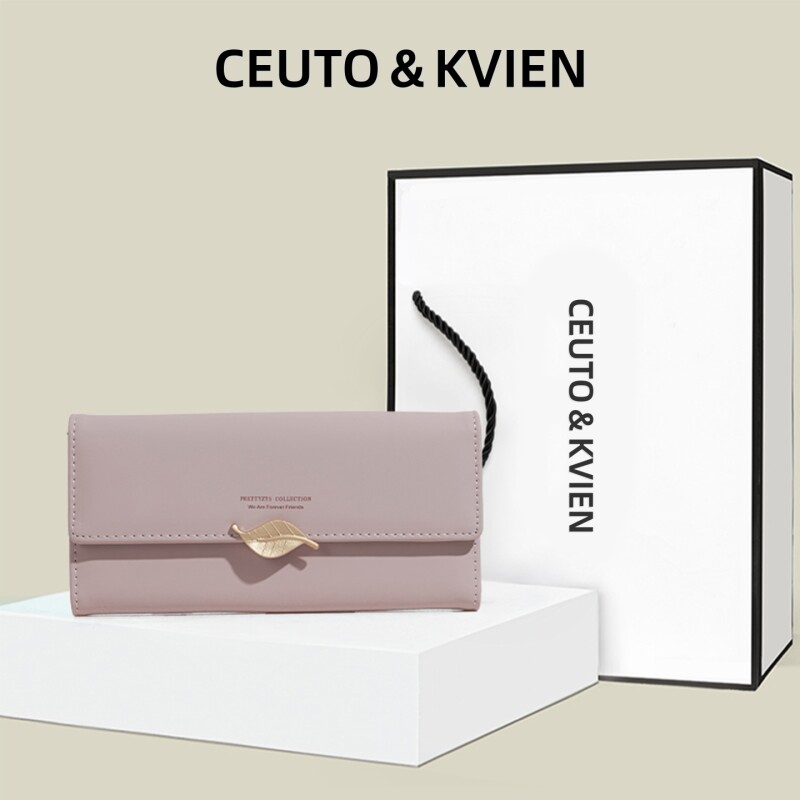 CEUTOKVIEN女士长款钱包2025新款小清新多卡位卡包大容