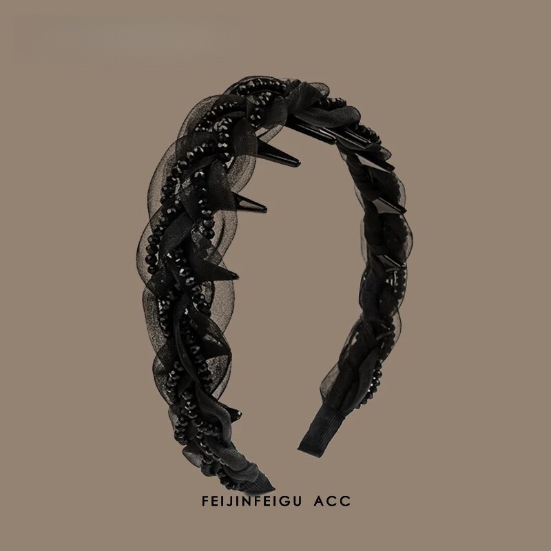 赫本风气质网纱发箍女2026新款显脸小高颅顶头箍发卡巴黎王妃头饰