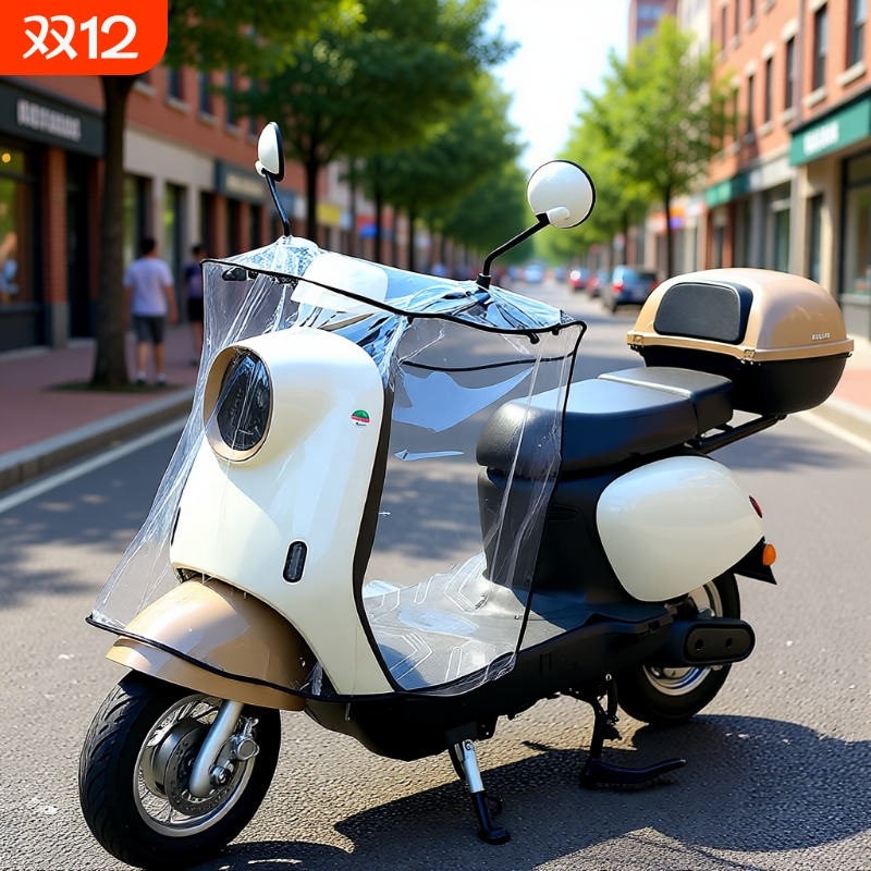 挡风被护腿护手前挡风罩电车电瓶摩托四季通用防水透明电动车