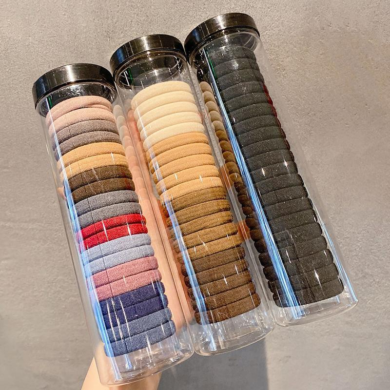 无接缝发圈皮筋头绳高弹力成人扎头发加粗发绳女绑发韩国简约饰品