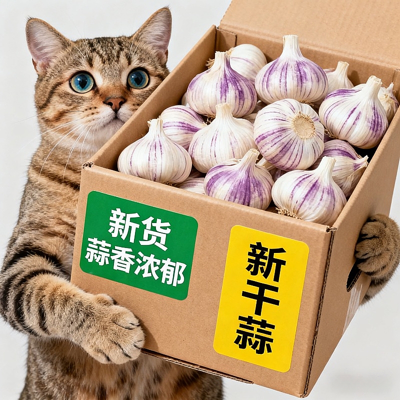 【新干蒜】山东农家干大蒜紫皮特大蒜王新鲜蒜头便宜批发特级干蒜