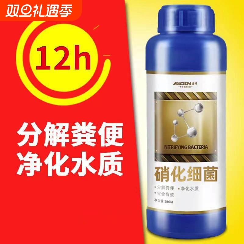 硝化细菌硝化菌鱼缸用消化水族银龙鱼鹦鹉底滤净水清澈澄清稳定剂